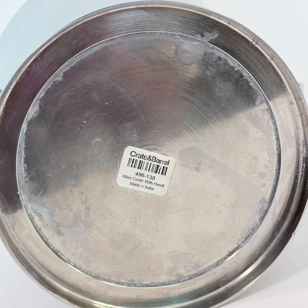 Crate and Barrel Stainless Wine Bucket